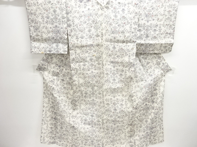 JAPANESE KIMONO / ANTIQUE AUTHENTIC OJIYA CHIJIMI HANASARA KIMONO FOR 